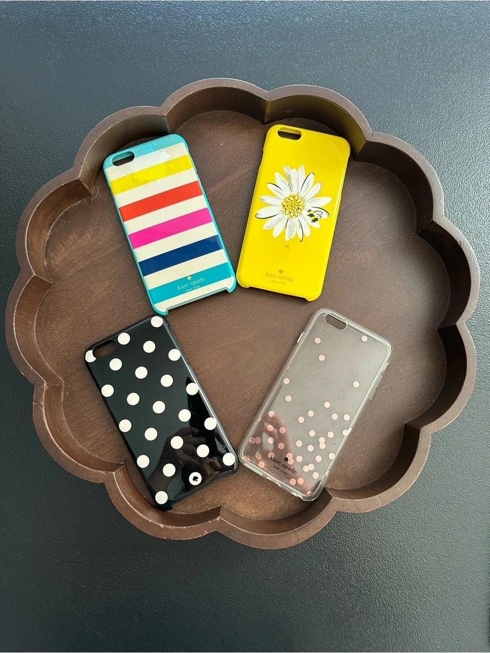 Kate Spade Multicolored iPhone Cases For Older Version iPhones ~ Set Of 4